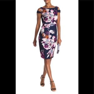 Trina Turk Adley Cut Out Shoulder Floral D…